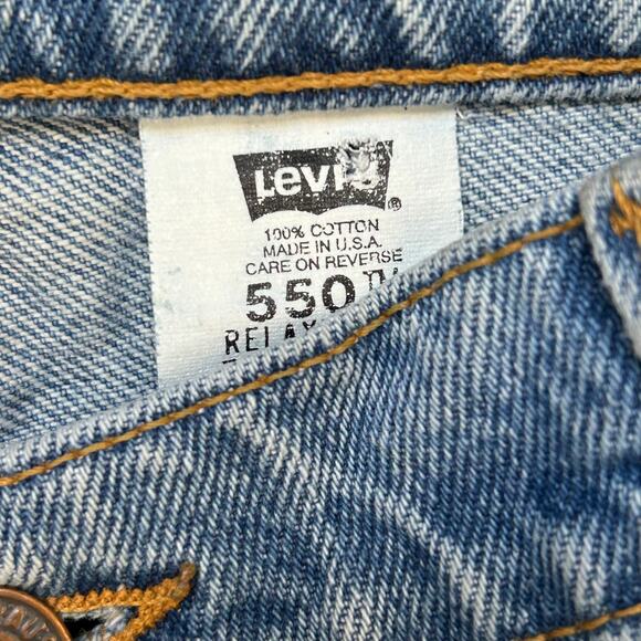 Vintage Levi's Jeans 550 Relaxed FIt Tapered Leg High Rise Mom Medium Wash 12 P - Picture 10 of 15